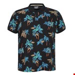Blend Print Polo - black