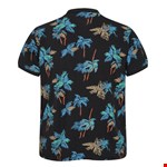 Blend Print Polo - black