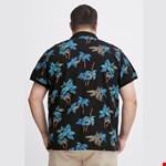 Blend Print Polo - black