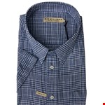 R M Williams Hervey S/S Shirt - white/blue check
