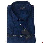 Blazer Nash Linen S/S Shirt - navy print
