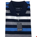 Blazer Wesley Mercerised Polo - blue/navy stripe