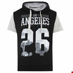 KAM S/S LA Hoody Tee - black